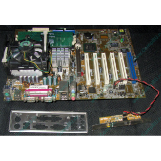 Материнская плата Asus P4PE (FireWire) с процессором Intel Pentium-4 2.4GHz s.478 и памятью 768Mb DDR1 Б/У (Красногорск)