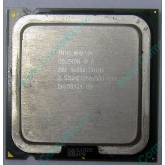 Процессор Intel Celeron D 326 (2.53GHz /256kb /533MHz) SL98U s.775 (Красногорск)